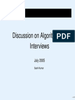 Algo for interview