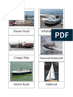 Boat Nomenclature Cards