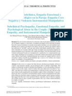 Psicopatía Subclínica, Empatía Emocional y Maltrato Psi Osicológico en La Pareja