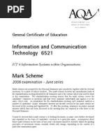 Information and Communication Technology 6521: General Certificate of Education