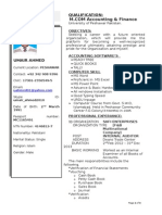 Umair Ahmed CV