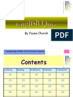 By Fauna Church: Yeungdeungpo Middle School Review Jeopardy