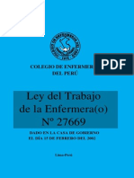 Ley de Trabajo Enfermero CEP