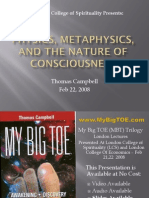 Physics, Metaphysics & the Nature of Consciousness