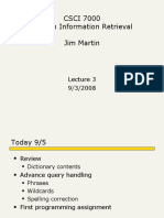 CSCI 7000 Modern Information Retrieval Jim Martin