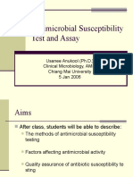 Antimicrobial Susceptibility Test and Assay