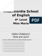 Misericordia School of English: 4 Level Miss Maria
