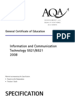 AQA ICT AS/A2 Specification 2008