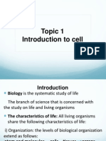 Topic 1 - Introduction To Cell