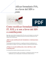 Como Rectificar Formulario IVA