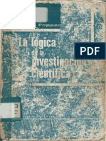 Popper, La Lógica de La Investigación Científica Cap. 1