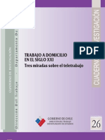 Cuadernos de Investigación Nº26 Trabajo A Domicilio en El Siglo XXI. Tres Miradas Sobre El Teletrabajo