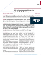 Tvhancox_Association Between Child and Adolescent Television Viewing