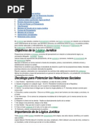 Objetivos de La Lógica Jurídica