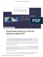 Herramientas Claves en Un Plan de Marketing - Matriz PEST