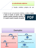 Orações Subordinadas Adjetivas