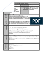 Integrated Lesson Plan Template