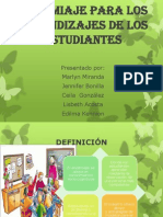 andamiaje para los aprendizajes de los estudiantes