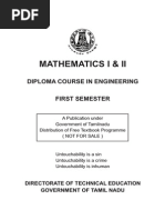 Sem - 1 - Engineering Maths - I & II