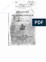 Mélanges de Linguistique Offerts À M. Ferdinand de Saussure (1908)