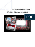 Lust and The Consequences of Sin (What The Bible Has To Say About Lust.)