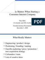 Download What Really Matters When Starting a Consumer Internet Company by Trip Adler SN23639635 doc pdf