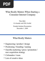 Download What Really Matters When Starting a Consumer Internet Company by Trip Adler SN23639635 doc pdf