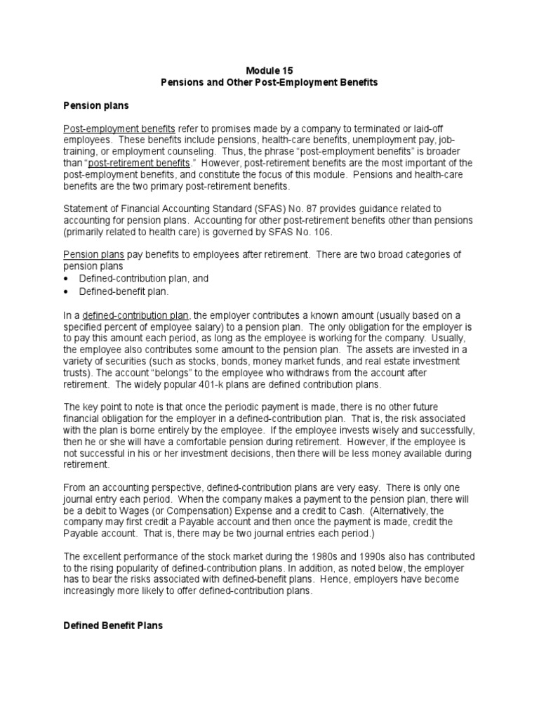 Calculating Pension Obligations A Comprehensive Explanation of Defined