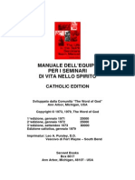 Manuale Dell'equipe Per I Seminari Di Vita Nello Spirito - Catholic Edition