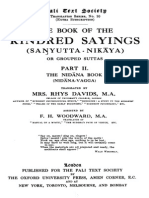 KIndered Sayings - Samyuta Niakaya - Nidana Vagga - Mrs. Rys Davis