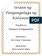 Paraan NG Pangangalaga NG Katawan