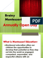 Brainy Montessori: Annually Open Day