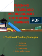 Teaching Strategies and Methodologies For Teaching & Learning