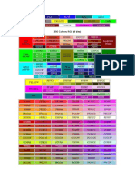 Lista de Colores Haxadecimal