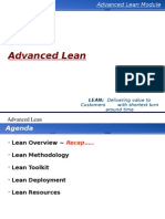 Advanced Lean Delivering Value to Customers in the Shortest Turn Around Time - Toyota Model