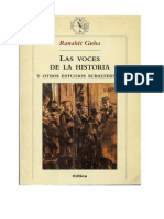 Guha Ranahit - Las Voces de La Historia Y Otros Estudios Subalternos Copy