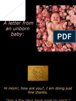 Abortion - " A Letter From An Unborn Baby"