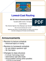 Lowest-Cost Routing: EE 122: Intro To Communication Networks