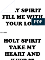 Holy Spirit Fill Me With Your Love