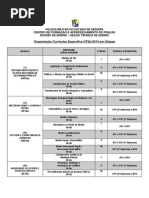 Quadro Curricular Cfsd 2014