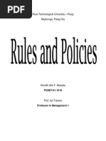 SAMPLE COMPANY RULES AND POLICIES