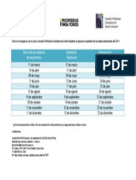 Cronograma Del Tramite Tarjeta Profesional D.I. 2014