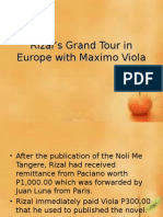 Rizal's Grand Tour in Europe With Maximo Viola