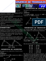 Ejercicios para Congruencia de Triangulos