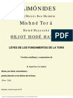 Maimonides - Leyes de Los Fundamentos de La Torah