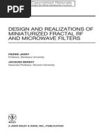 Design and Realizations of Miniaturized Fractal RF and Microwave Filters