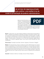 Contratação de Serviços de Segurança Privada Pela Administração Pública: Uma Análise À Luz Da Moderna Privatização de Poderes Administrativos