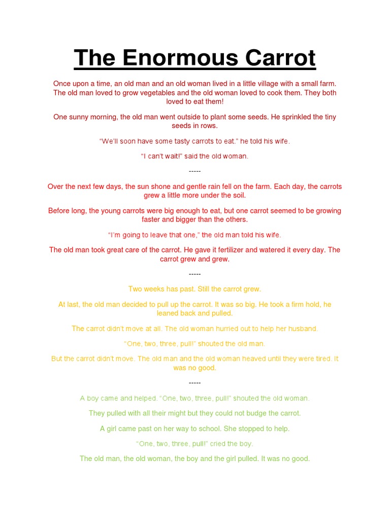 The Enormous Carrot PDF Environment Carrot