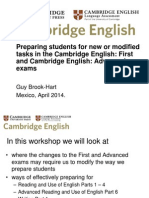Preparing Students For New or Modified Tasks in The Cambridge English Exams