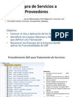 Tratamiento de Servicios en SAP